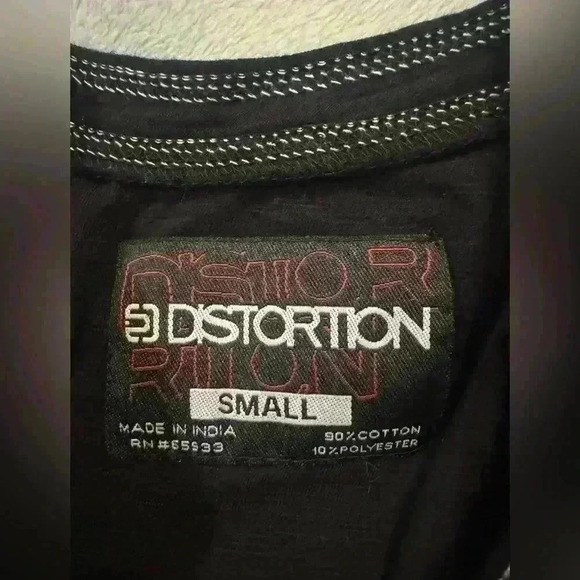 Men’s Blue Distortion T-Shirt - Picture 5 of 7